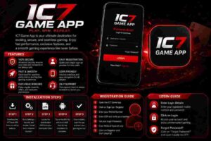 IC7 Game App interface and mobile gaming features